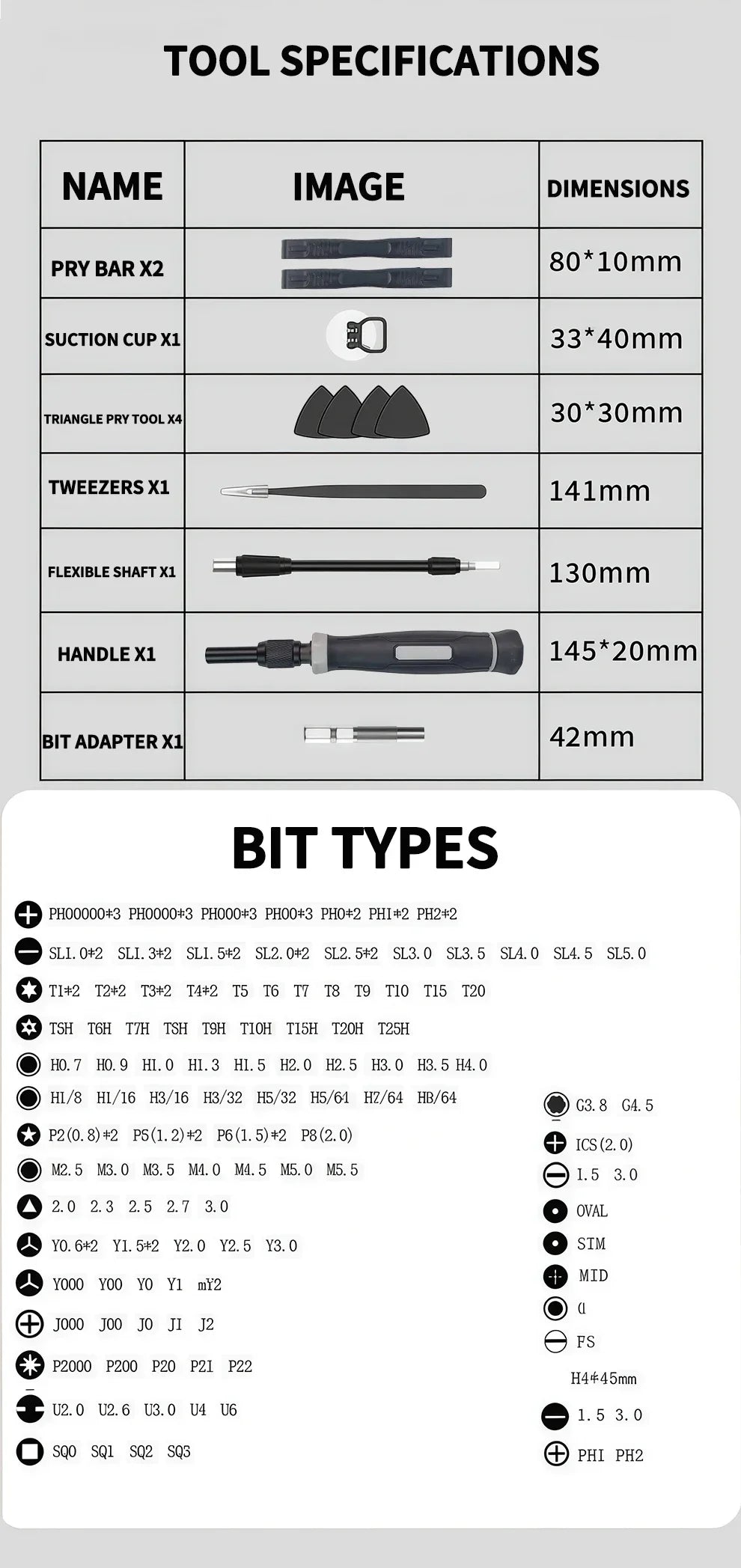 152-in-1 Precision Magnetic Screwdriver Repair Tool Kit with Flexible Shaft Tweezers Pry Tools for Phone Laptop PC Watch Console