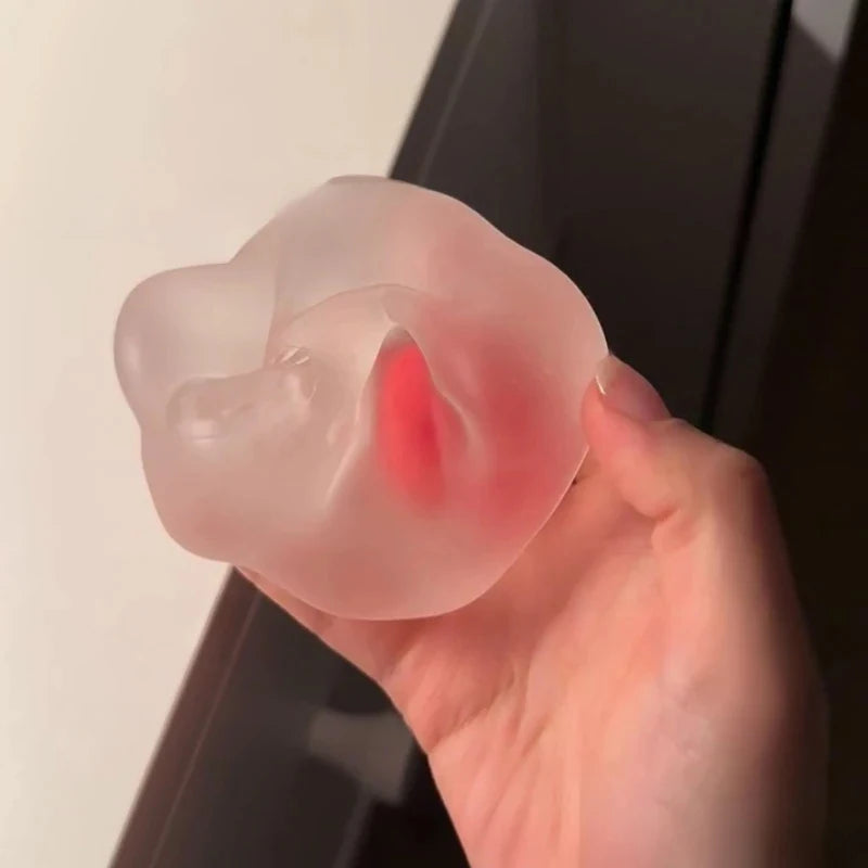Slow Rebound Strawberry Mochi Squeezer | Stress Relief & Mood Calming Toy, Perfect Gift