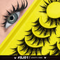 Lasvirey Cat Eye Lashes Manga Lashes Styles 3D Faux Mink Lashes Soft Cross Wispy Natural Winged End Eye Elongated Eyelash Makeup