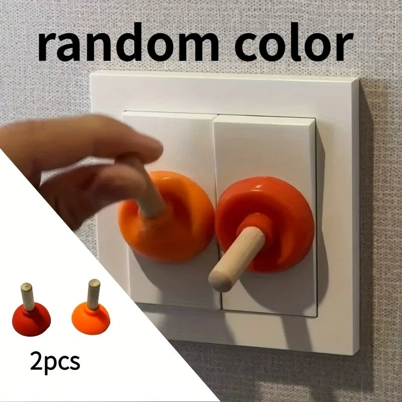 2PCS Switch decoration wall sticker creative lamp socket transformation funny small ornament toilet plug car ornament decoration