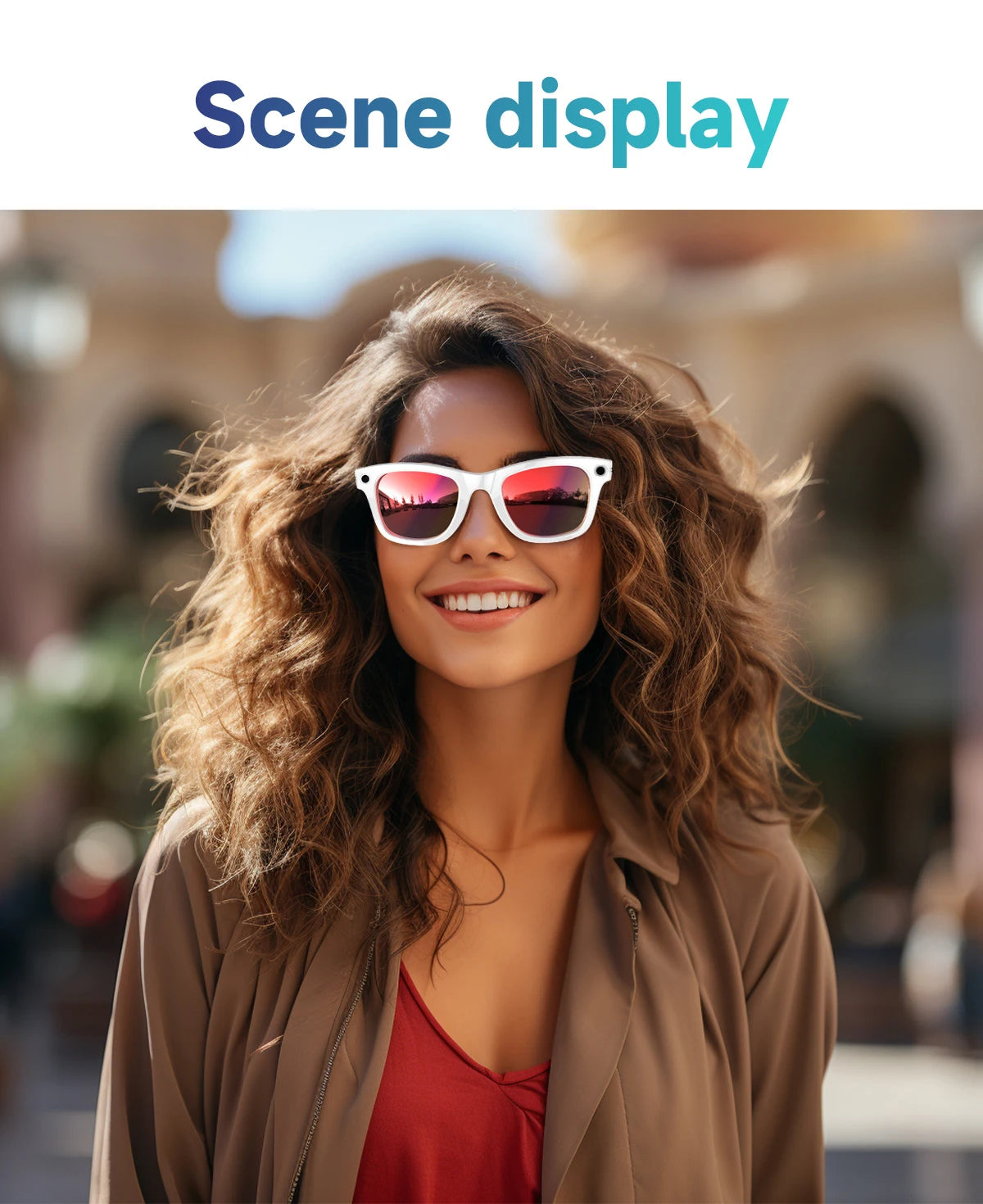 New Leisure Camera Smart Glasses 800W 32GB Memory AI Translation Voice Assistant Video Recording Men Anti Blue Light Sunglasses