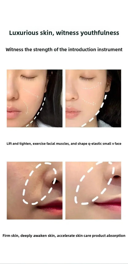 Electric Facial Beauty Devices Face Lifting Anti Wrinkle Facial Eye Massage with Face Cream Introducer Skin Rejuvenation Care