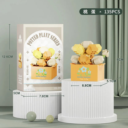 Bouquet Flower Mini Diy Building Block Toys for Children Bricks Blocks for Adults Constructor Micro Bricks Construction Set Gift