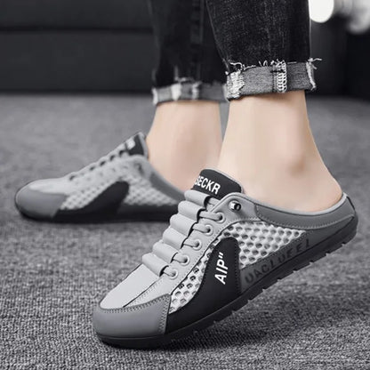 Brand protection  new men's lightweight non-slip breathable wear-resistant running sports fashion versatile casual shoes