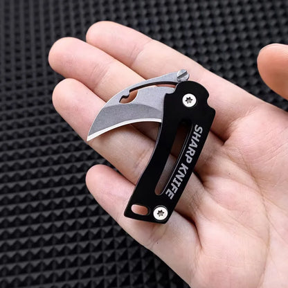 Mini Folding Knife, Key Blade, Sharp Necklace Knife, Camping Portable Pocket Knife, Portable EDC Tool Knife