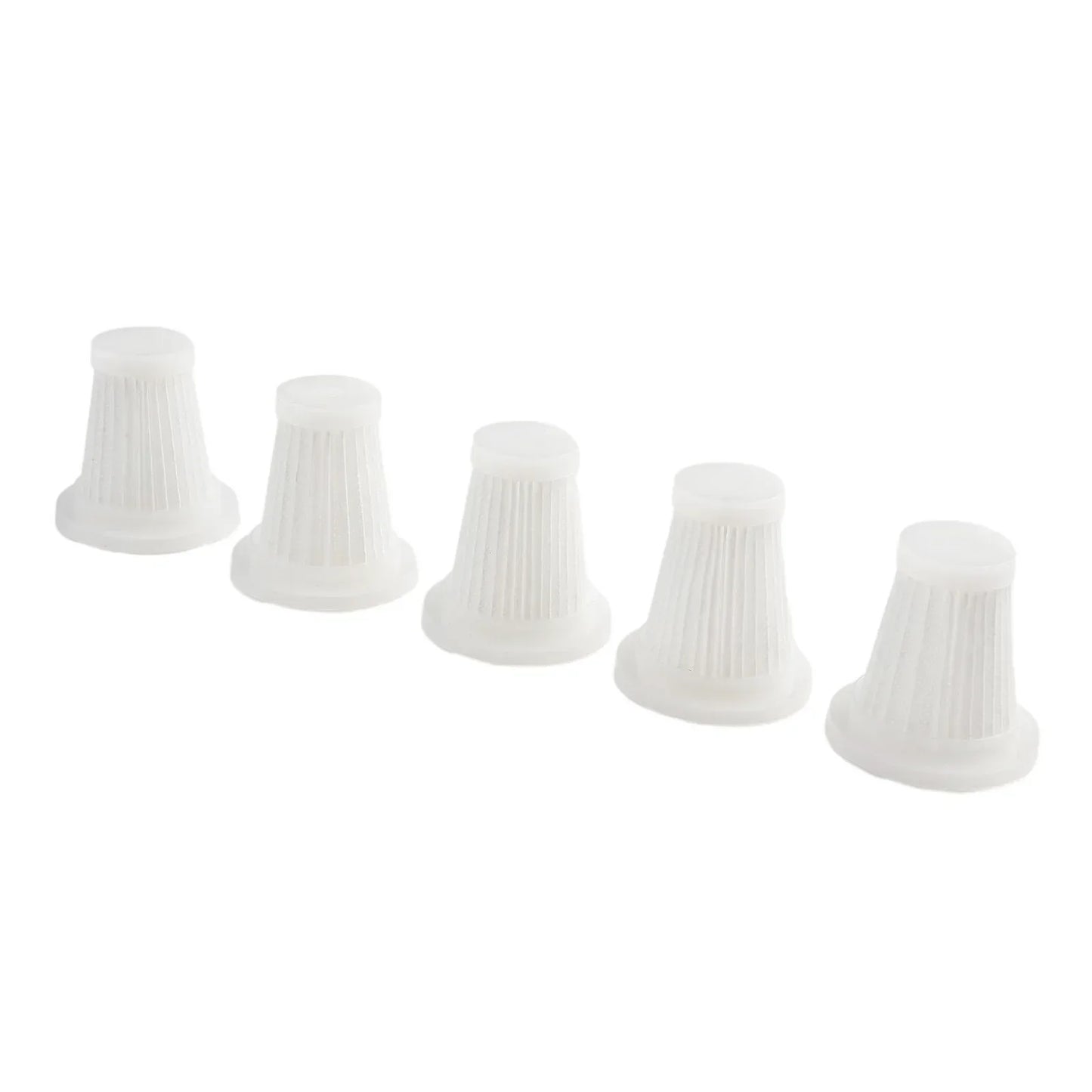 5pcs Car Vacuum Cleaner Filter Wireless Handheld Dust Collector Washable  Air Filter Cartridge Repeatable Applicability Interior