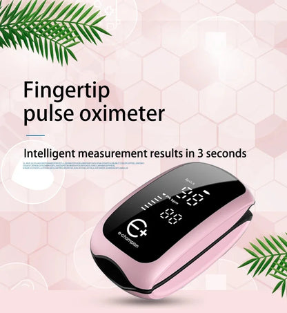 Rechargeable Medical Oximeter Strap Lanyard Fingertip Pulse Oximeter Blood Oxygen Saturation Monitor Digital LED Display Child