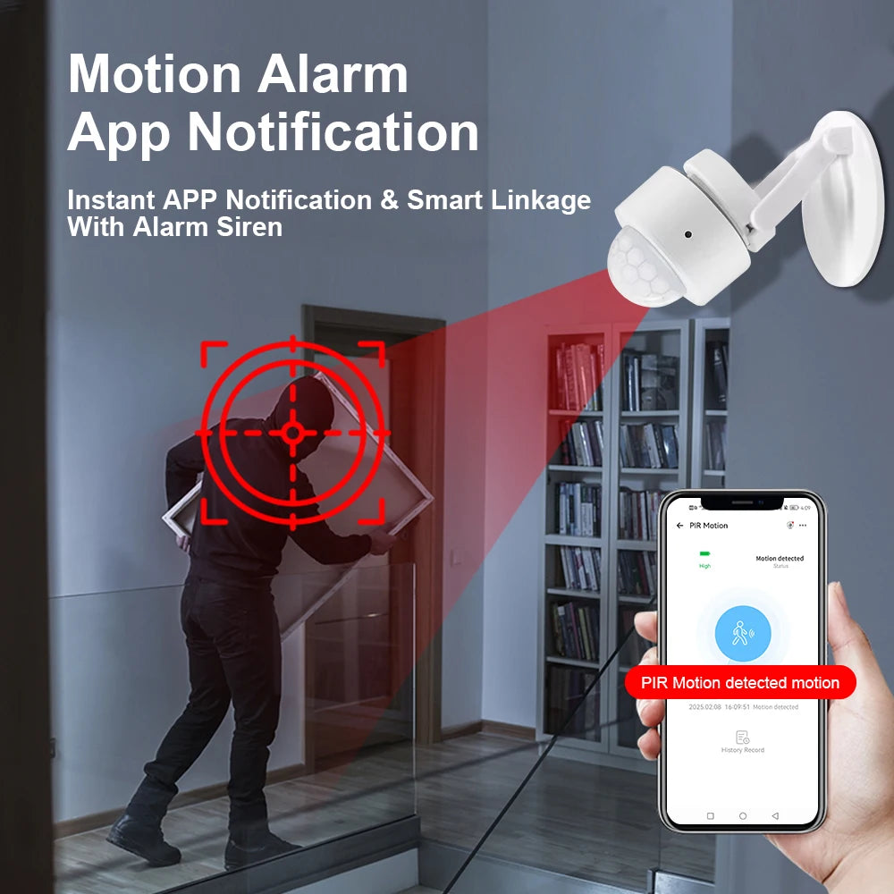 Zigbee PIR Motion Sensor PIR Infrared Detector Smart Home Security Alarm Ewelink App Control for Home Security