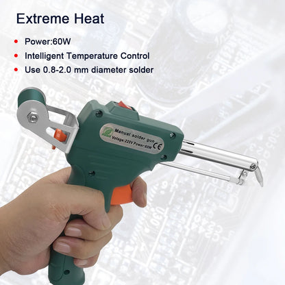 Electric Soldering Iron Gun Hand-held Internal Heating Soldering Iron Automatically Send Tin Gun Soldering Welding Repair Tool