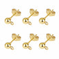 50pcs/Bag 925 Silver Stainless Steel Earring Studs Blank Post Base Pins With Earring Plug Findings Ear Back For Jewelry Making