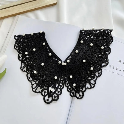 New Fashion Mini Cape Shawl Wrap Decoration Neck Ruff Detachable Lapel Half Shirt Lace Fabric Neckline Fake Collar