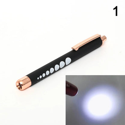 ★★★LED Medical Penlight Flashlight With Pupil Gauge Pocket Clip Pen Light For Doctor Nurse Diagnosis