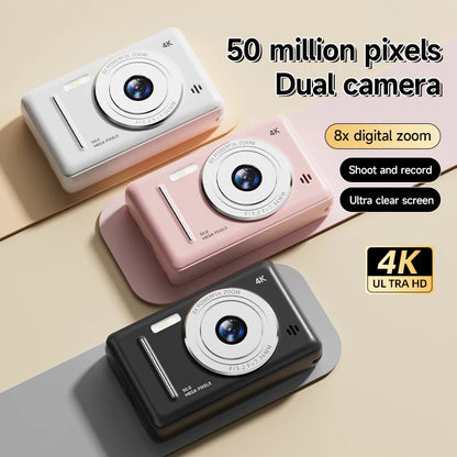 Xiaomi Retro 4K CCD Camera 50MP Auto Focus Dual Flash 8x Zoom Portable Student Vlog Camera for Beginners Travel Gift Photography