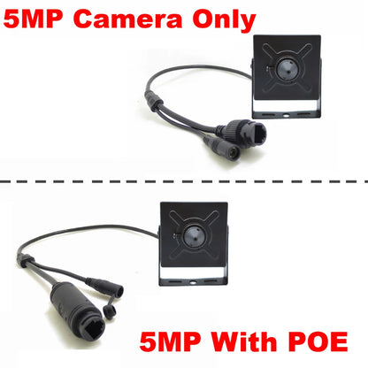 JIENUO 5MP Mini kamera IP PoE Audio mikro Cctv bezpieczeństwo wideo nadzór IPCam wewnętrzna Onvif HD kamera sieciowa domowa ICSee Xmeye