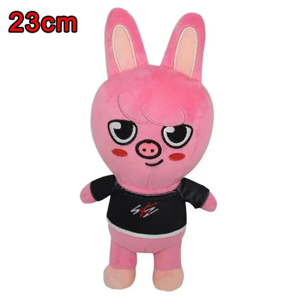8pcs Skzoo Plush 25cm Kpop Cartoon Stuffed Animal Plushies Stray Kids Plush Doll Toys Kawaii JYP Adults KZ Fans Keychain  Gift