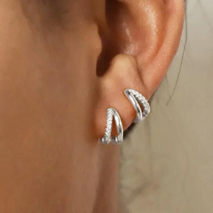 3 Piece Fashion Stainless Steel Round Star Drop Earrings Set for Women 18K Gold Plated Dangle Earring Punk Unisex Rock Jewelry