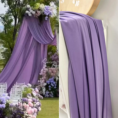 Stretch Knit Jersey Fabric Good Draping Cloth for Wedding Decor, Party Backdrops, Curtains,Photography Background Wide 170cm