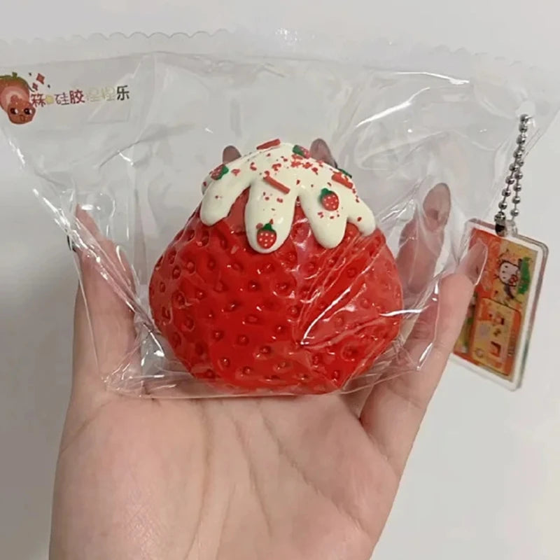 Strawberry Squishy Slow Rebound Taba Fidget Toy Stress Relief Squeeze Gift for Kids Adults Office Party Favors