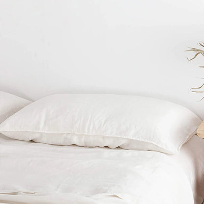 100% French Linen Soft Breathable Pillow Covers Decorative Square Throw Pillow Covers for Bed Couch Sofa Envelope Closure
