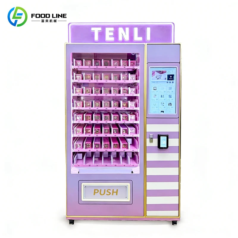 Touch Screen Eyelash Earring Vending Machine AI Virtual Trial Card Reader for Shopping Mall Retail Free Custom Stickers