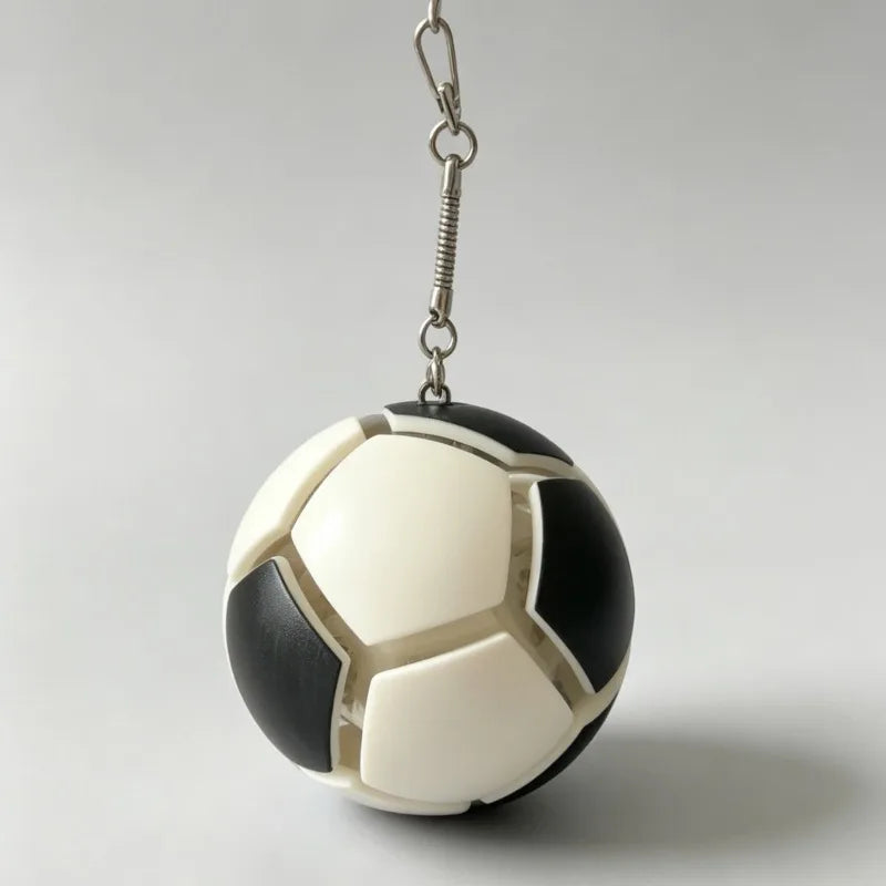 2026 New Football Pressing Ball Decompression Toy Football Pinching Music Keychain Bag Pendant Football Match Fans Surrounding