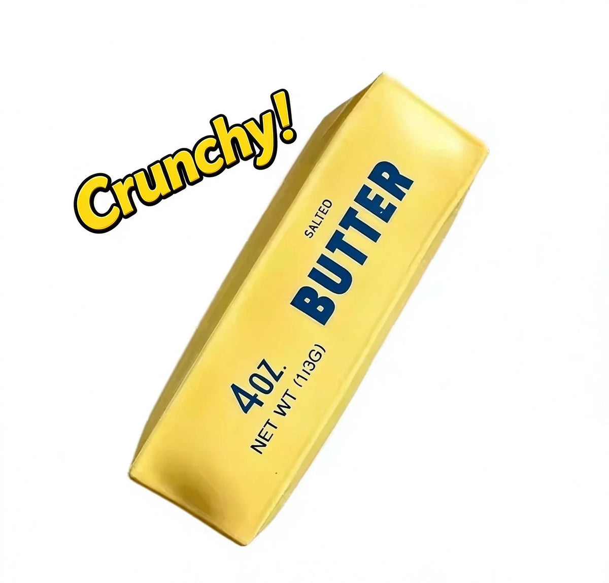 Crunchy Butter Stick Squishy Stress Ball Fidget Toy Crunchy Squishies Squeeze Toy ASMR Anti Stress Release Hand Relax Gift Toys