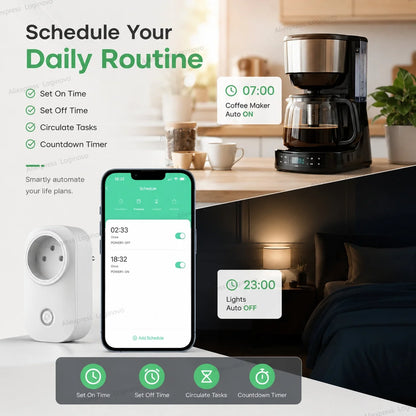 16A Tuya Smart Plug WiFi Zigbee Smart Socket Israel Plug With Energy Monitoring Timer Voice Control Alexa Google Smart Life APP