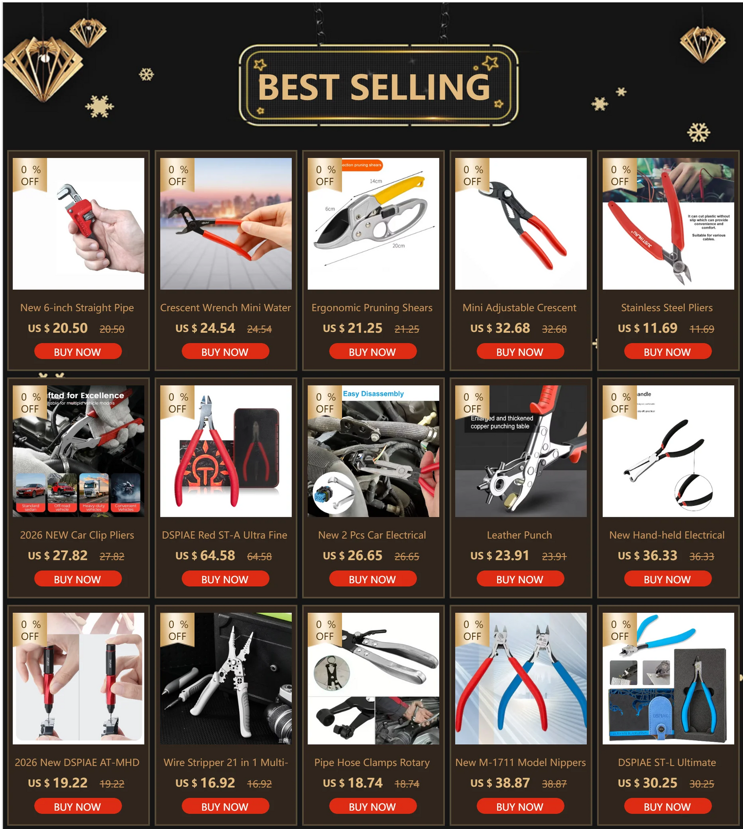 New 6-inch Straight Pipe Wrench Adjustable Aluminum Plumber's Wrench Universal Water Pipe Wrench Household Manual Repair Tools