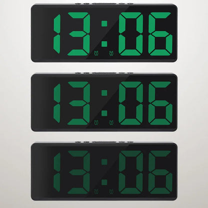 Digital Alarm Clock Voice Control Teperature Snooze Night Mode Desktop Table Clock 12/24H Anti-disturb Funtion LED Clocks Watch