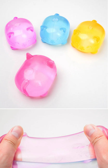 1Pc Mini Cute Cat Maltose Decompression Toy Non Stick Odorless Non-toxic Fun Toy Pressure Relief Tool For Adults and Students
