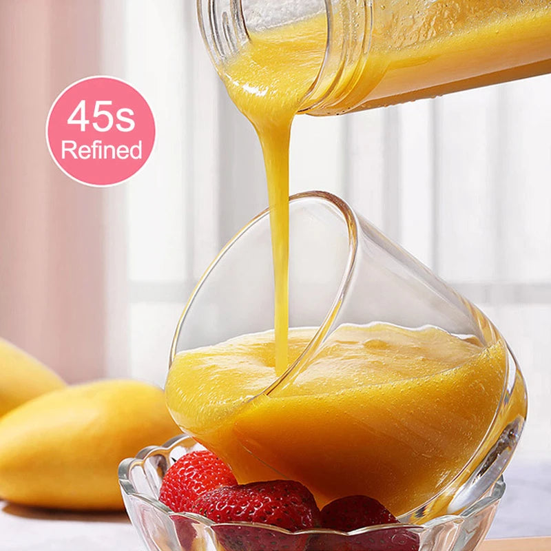 Portable Blender Wireless Rechargeable USB Juicer Cup Fruit Mixer Smoothie Juicer Blender Cup Bottle Travel Kitchen