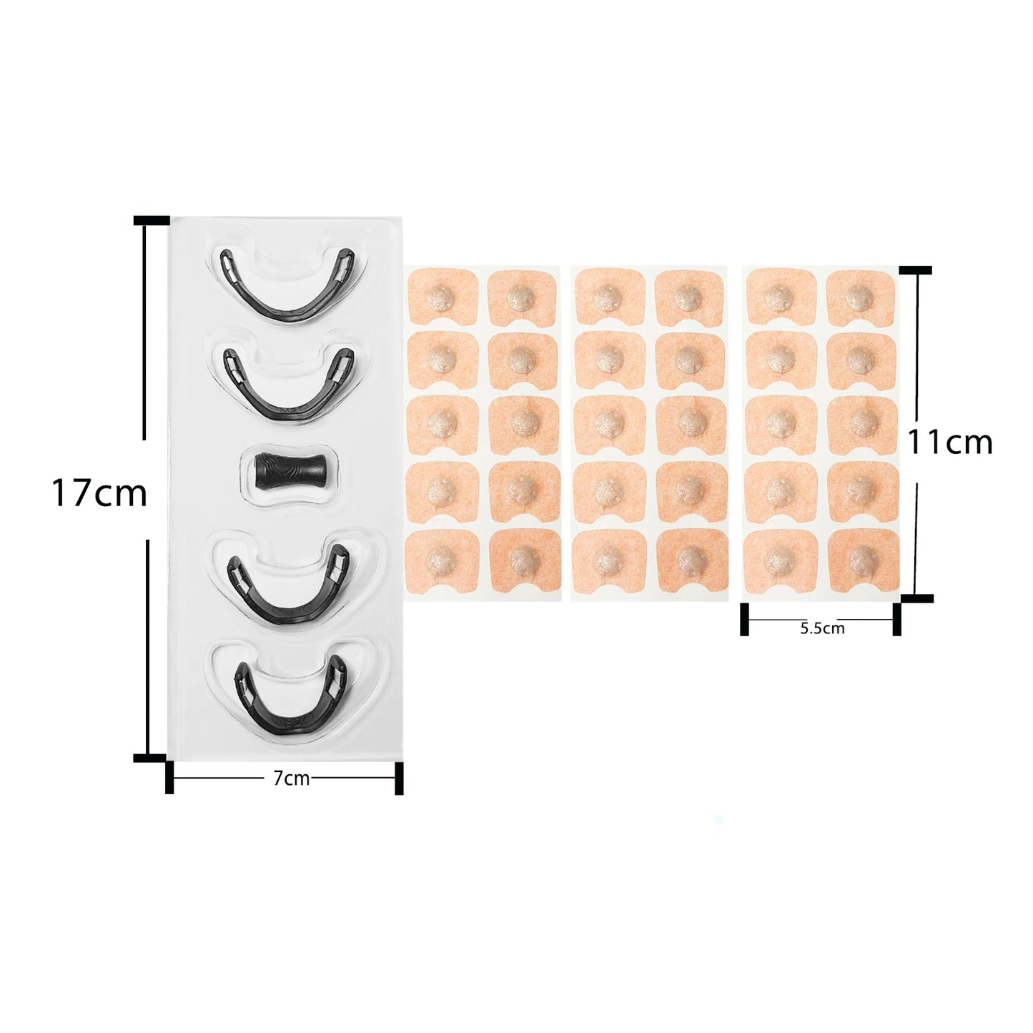 Sleep Nasal Strips Nose Breathe Better Sleeping Anti Snoring Magnetic Nose Clip Nasal Strips Sport Nasal Breathing Dilator Kits