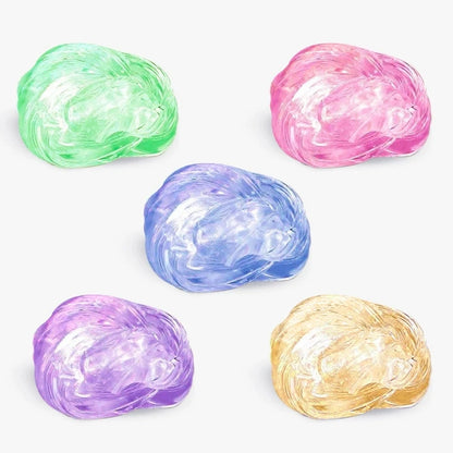 Reusable Putty Liquid Crystal Bouncy Slime Toy Set Kid Safe Mud Stress Relief Toys Color Clay  Handmade DIY Handgum Playdough