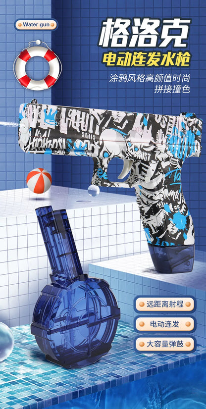 New Summer Water guns Electric Pistol Shooting Toy Full Automatic Outdoor Beach Gun Summer Water Toy For Kids Boys Girls Adults