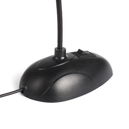 Flexible Stand Mini Studio Speech Microphone 3.5mm Plug Gooseneck Mic Wired Microphone for Computer PC Desktop Notebook #21230