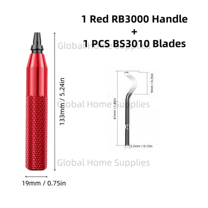 Deburring Tool RB3000 with 1 or 11 High Speed Steel Swivel Blades BS1010 BS1018 BK3010 BS3010 360 Degree Rotary Head Burr Remove