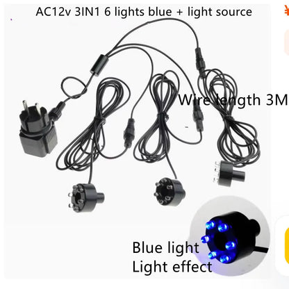 6 LED Underwater Lights12V Aquarium Waterfall Night-Lights Garden Spotlight Lamp Swimming Pool Fountains Pond