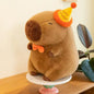New 21cm Capybara Plush Toy Simulation Capibara Anime Fluffty Toy Cute Animals Beach Style Stuffed Doll Christmas Gifts for Kids