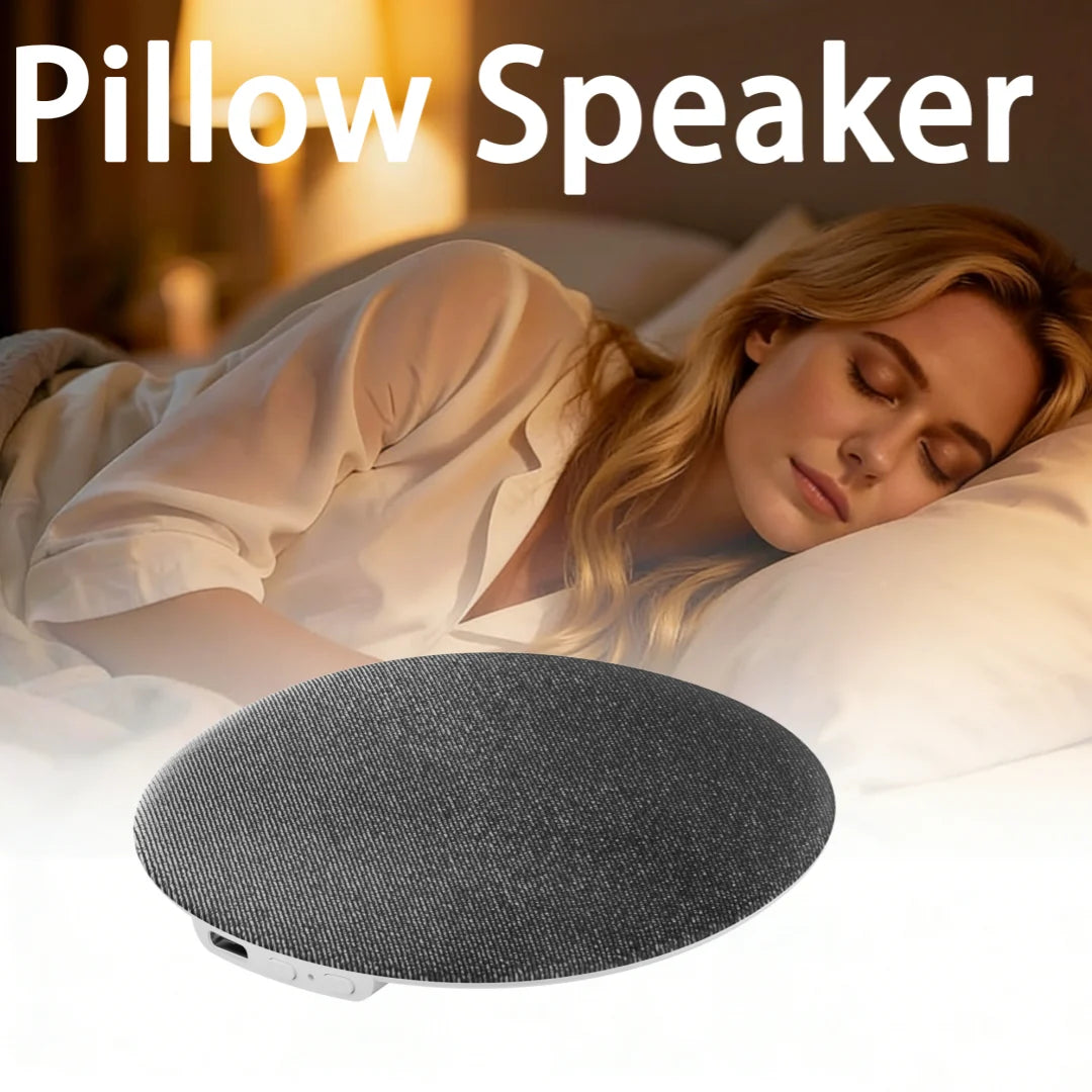 2026 Upgrade: Round Bone Conduction Pillow Speaker, Airwave Conduction Sleep Aid Speaker, Available in Three Colors, Smart App T