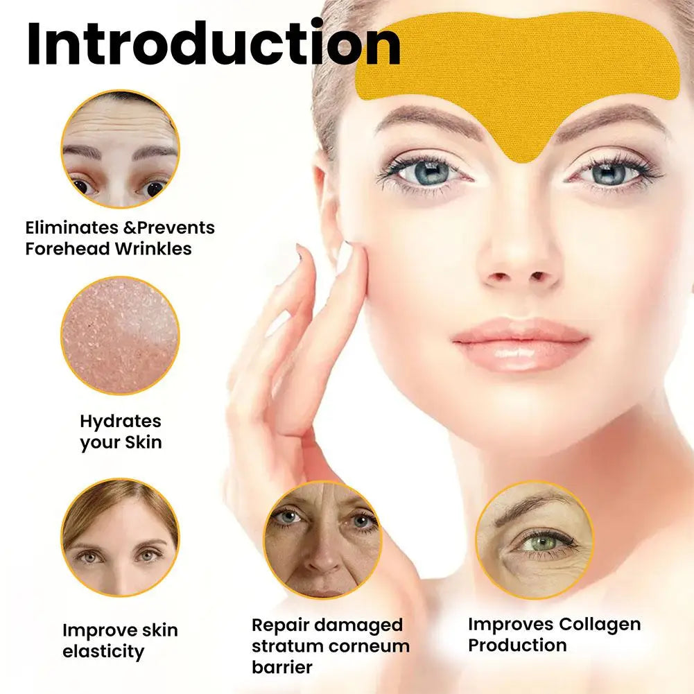 Anti-Wrinkle Forehead Patch,Collagen Gel Stickers to Tighten & Smooth Fine Lines, Firming Skin Care for Women Skin Care