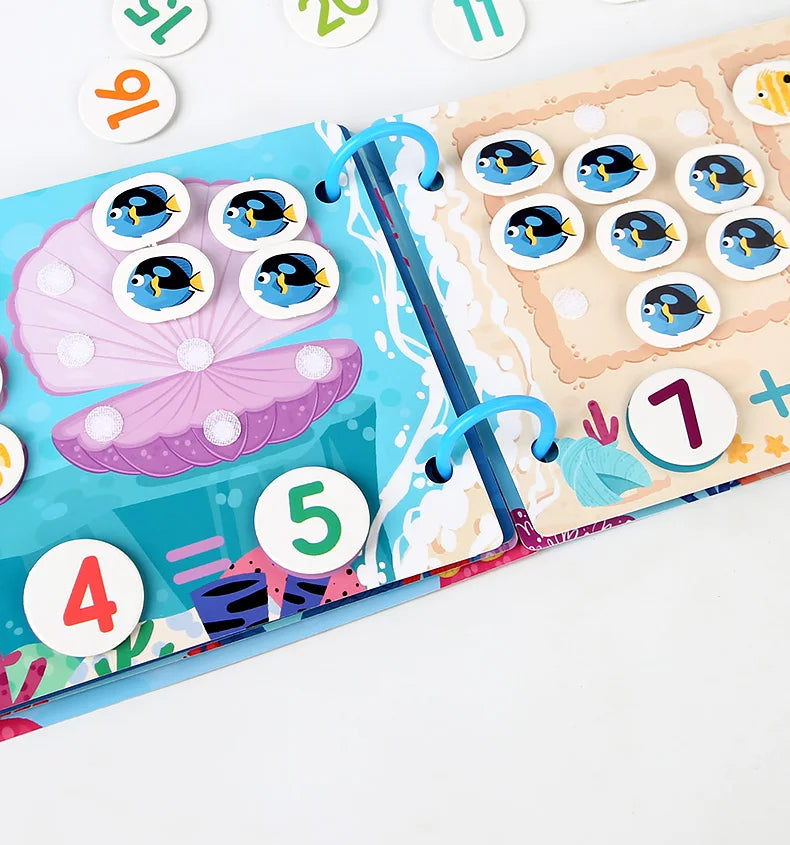 Busy Book for Kids Quiet Book Sticker Montessori Early Educational Toy Toddlers Matching Puzzles Game Baby Learning Toys Gifts