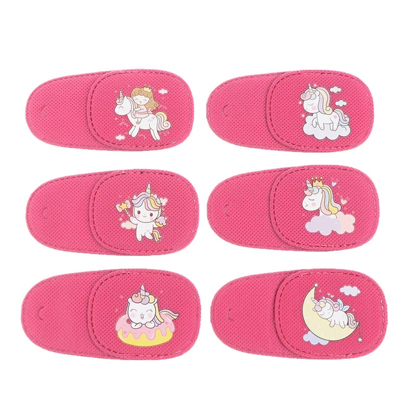 【6Pcs/set Children Health Care Kids Occlusion Medical Lazy Eye Patch Eyeshade For Kids Strabismus Vision Care Kit】