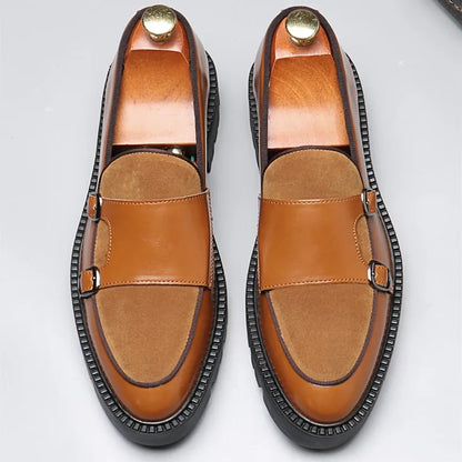 DIMANYU Men's Loafers Pointed Toe 2026 New Autumn British Style Slip-On Casual Thick-Soled Large Size Moccasins