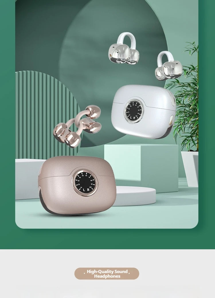 A80 Newest AI Translation Headphones Wireless Bluetooth 6.0 Earbuds 164 Languages Real-Time Translator Noise Cancelling