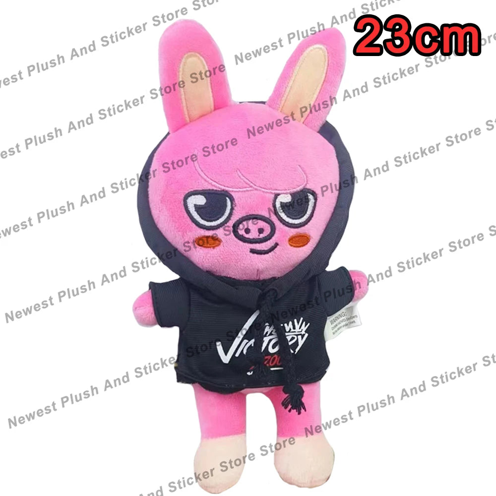 *SKZOO Kpop Plush Toys,Wolf Bear Foxes Duck Cartoon Cute Plush Animal Backpack Dolls, Large Messenger Bag, Throw Pillow, Gift
