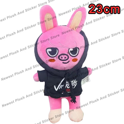 *SKZOO Kpop Plush Toys,Wolf Bear Foxes Duck Cartoon Cute Plush Animal Backpack Dolls, Large Messenger Bag, Throw Pillow, Gift