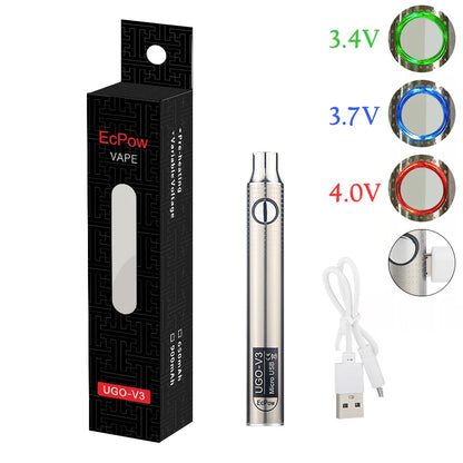 1pcs UGO-V3 900mAh Electric Soldering Iron Battery 3.4V-4.0V Preheat VV Slim Pen for 510 Thread Welding Heating Tool Pen