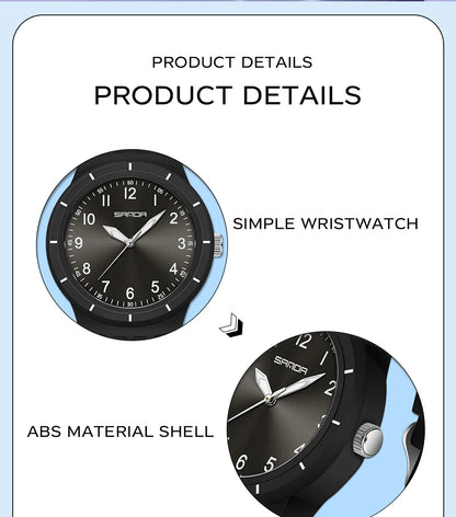 SANDA New Fashion Man Sports Watches Unisex Quartz Watch Simple Waterproof 50M Night Light Men Woman Student Gift Silicone Watch