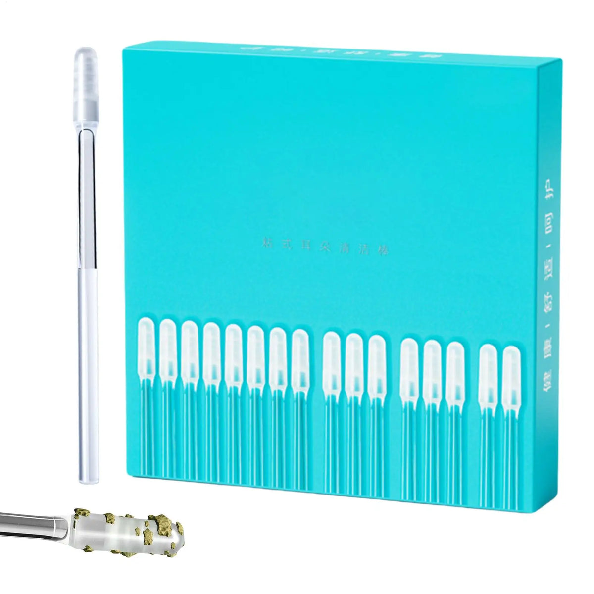 Reusable Earwax Removal Swabs Sticky Ear Cleaning Stick Adhesive Ear PickSoft Ear Cleaning Tools for Gentle Care for All Ages