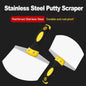 Stainless Steel Curved Trowel, Fan-Shaped Plaster Spatula, Thickened Bricklayer's Tool for Oil Workers, Ash Scraper